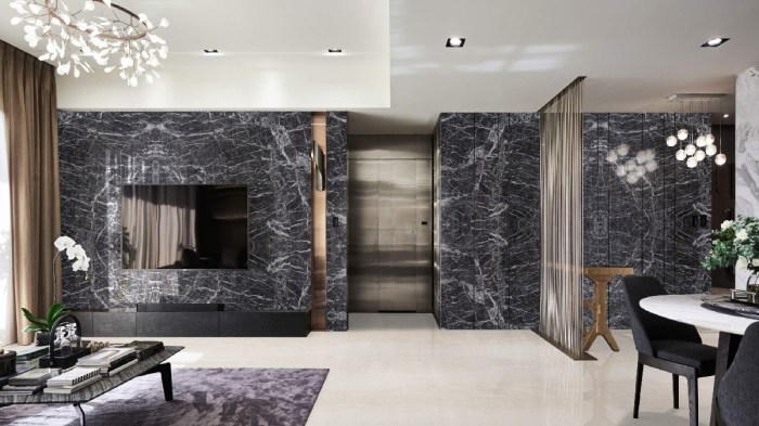 Marble flooring