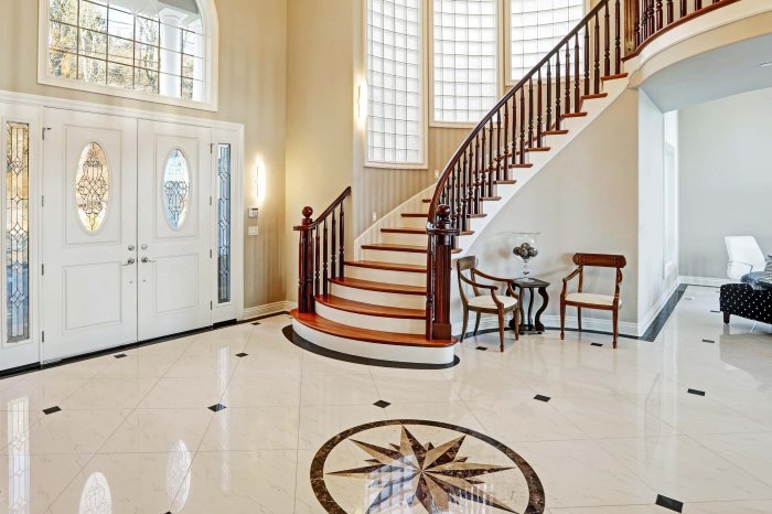 Marble flooring